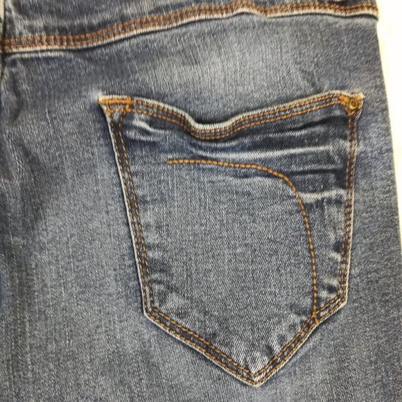 Camaieu Womens Jeans Straight Slim Leg Denim Blue Medium Wash Juniors 7 - Picture 15 of 15